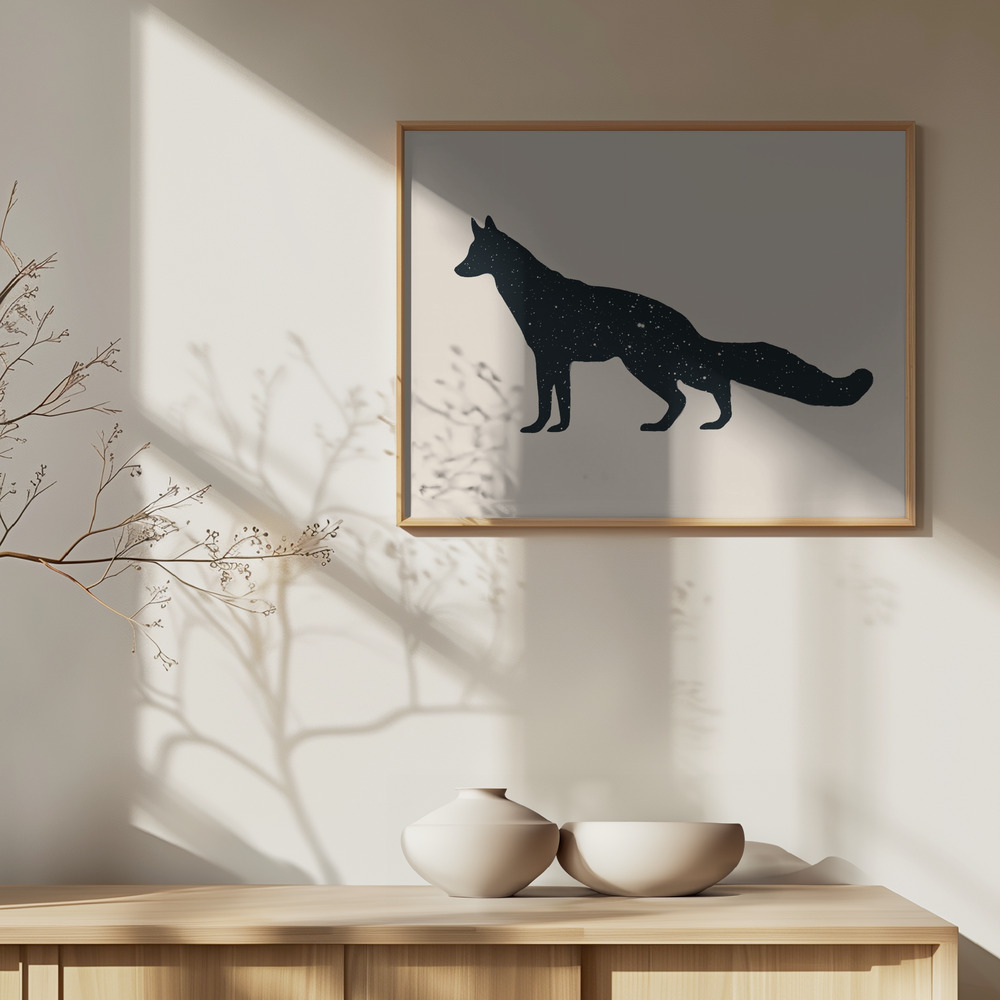 Poster - Fuchs over cabinet