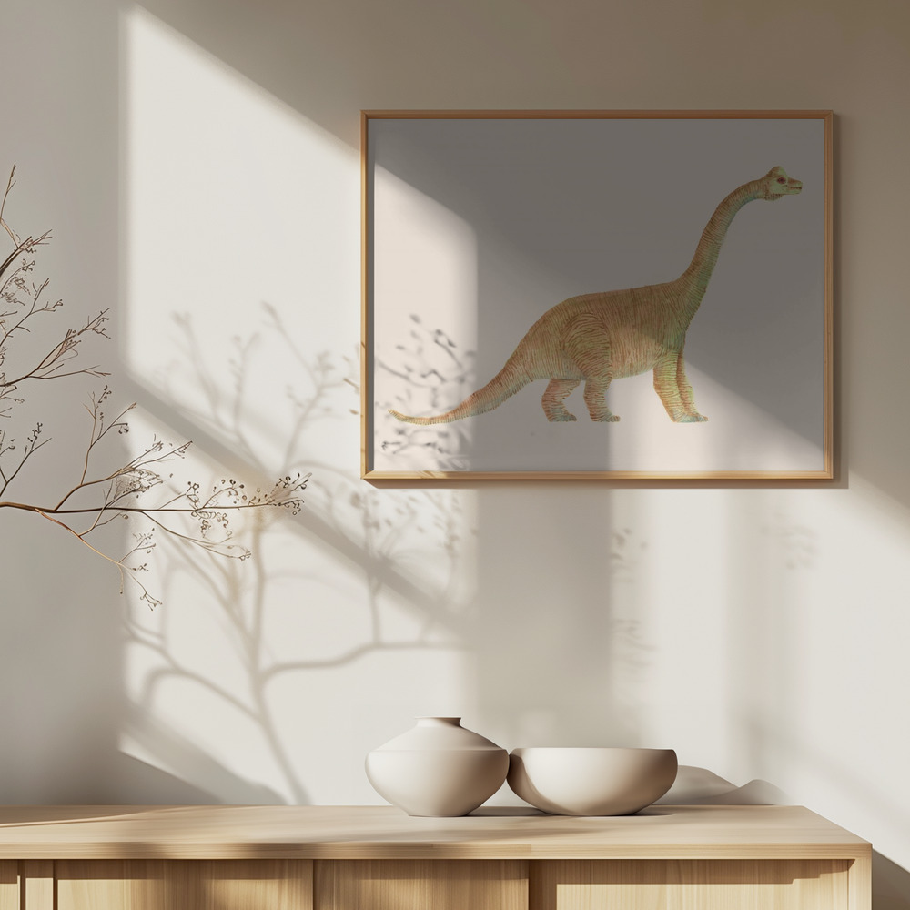 Poster Diplodocus - Affisch över skåp