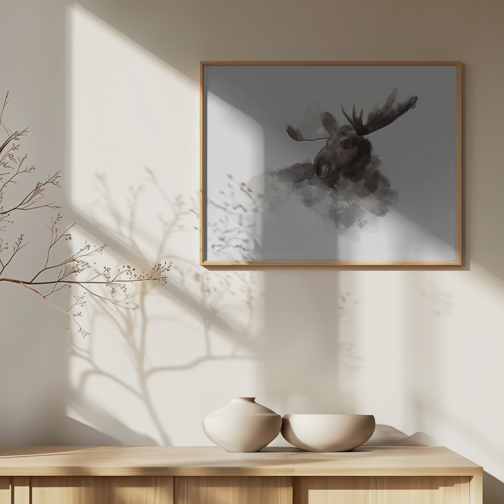 Poster - Elk über Schrank
