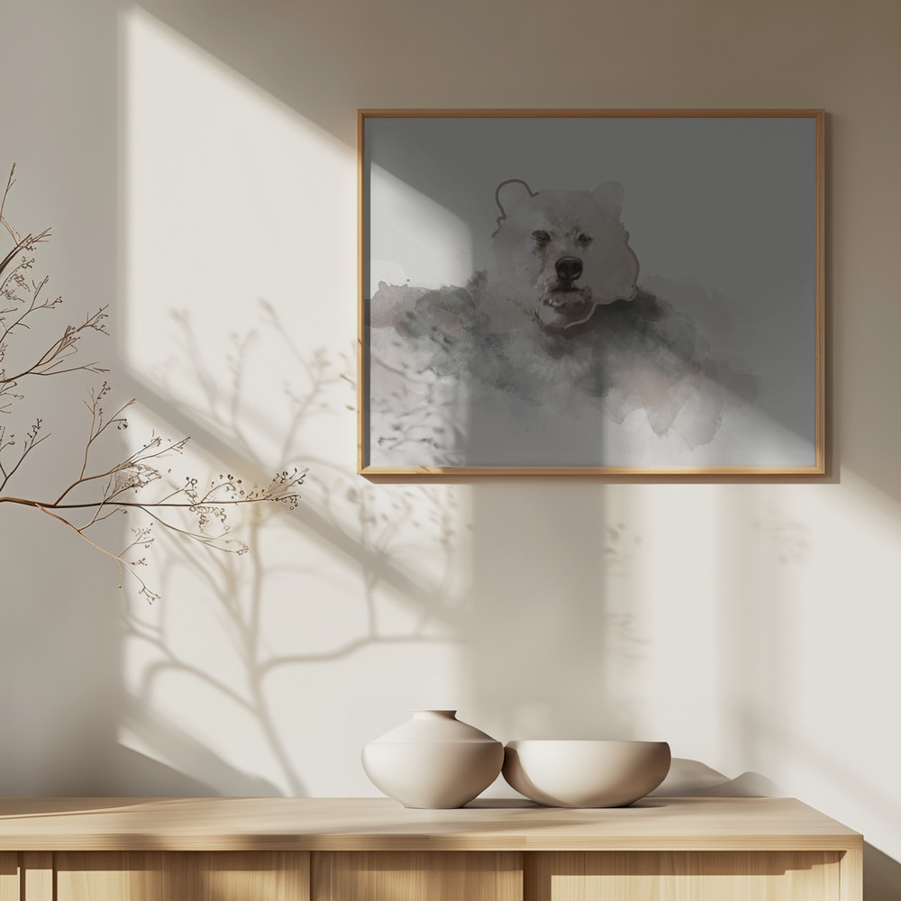 Póster - Bear sobre armario