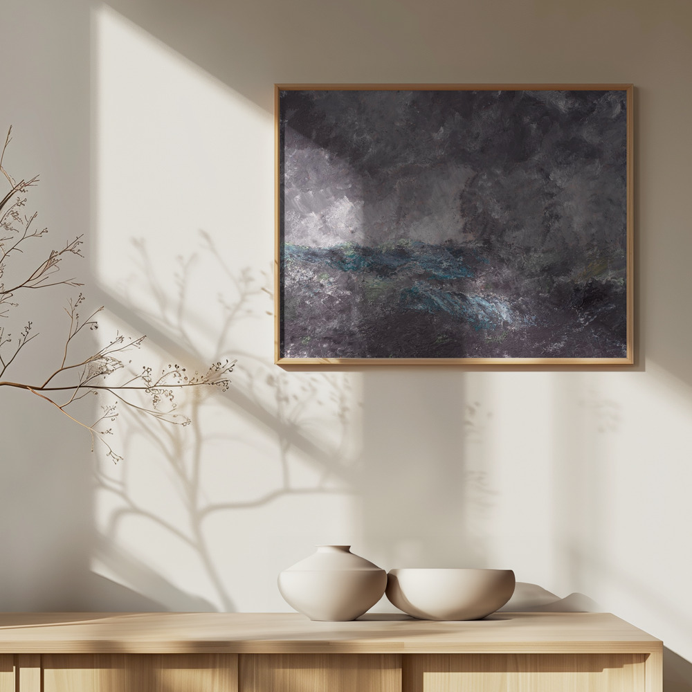 Poster - Storm In the Archipelago, Dalarö over cabinet
