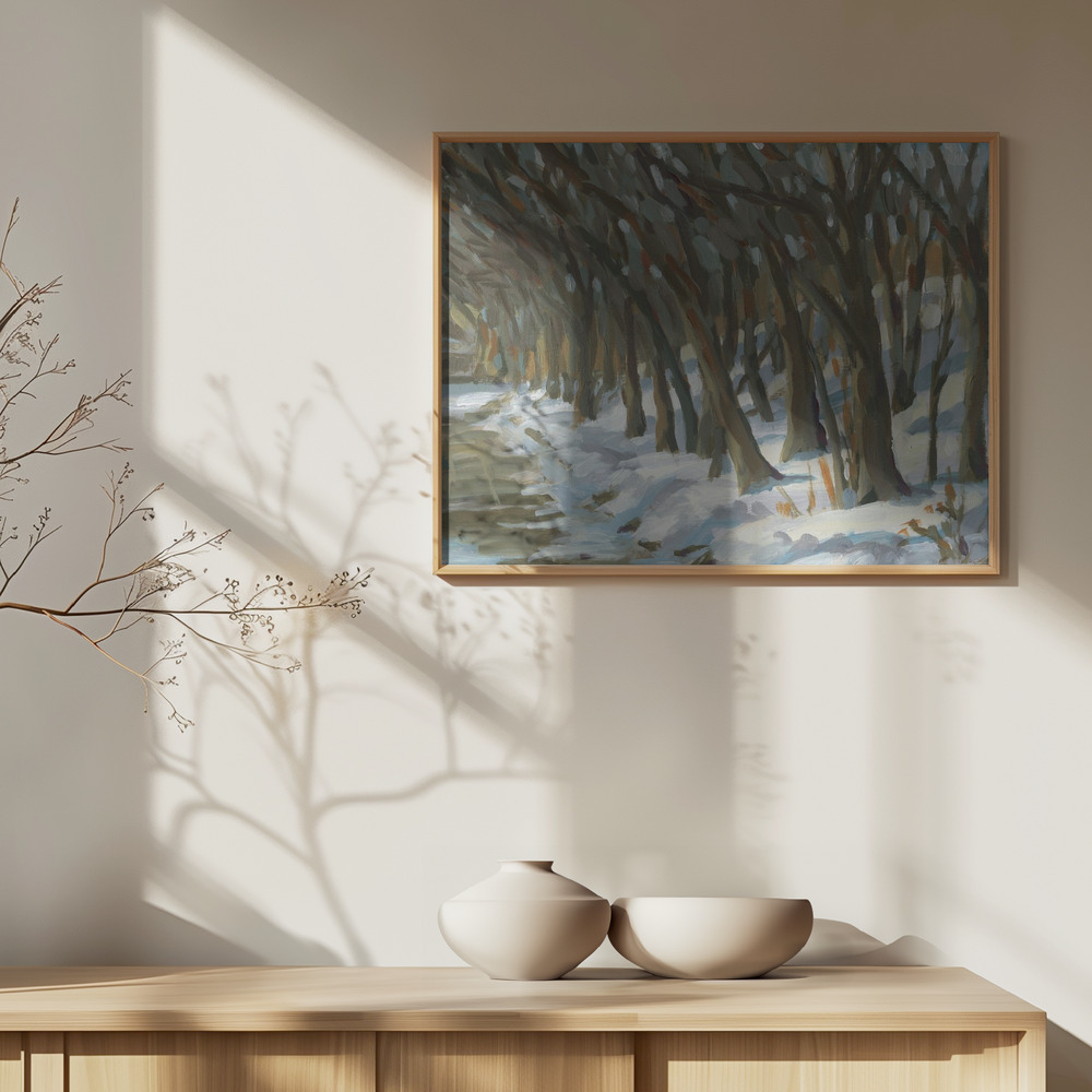 Póster - Winter Trees sobre armario