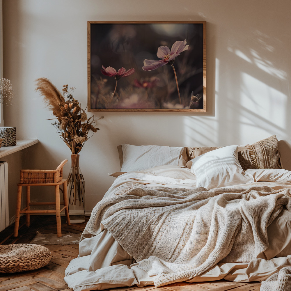 Poster Flowers of innocence - Affisch i sovrummet