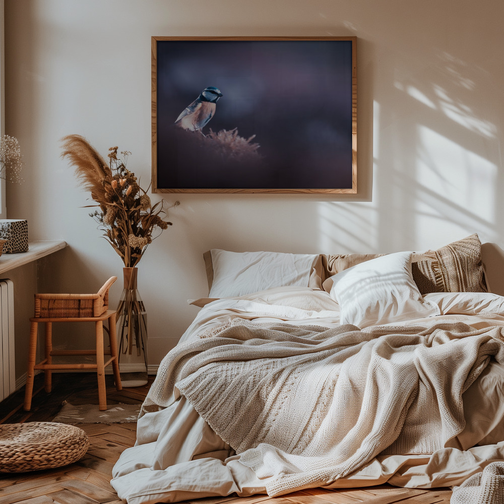 Poster A bird world - Affisch i sovrummet