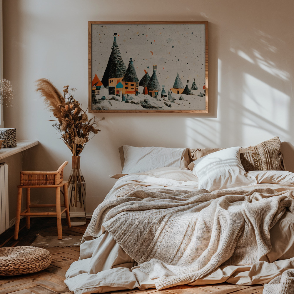 Plakat - Fairy Village i soveværelset