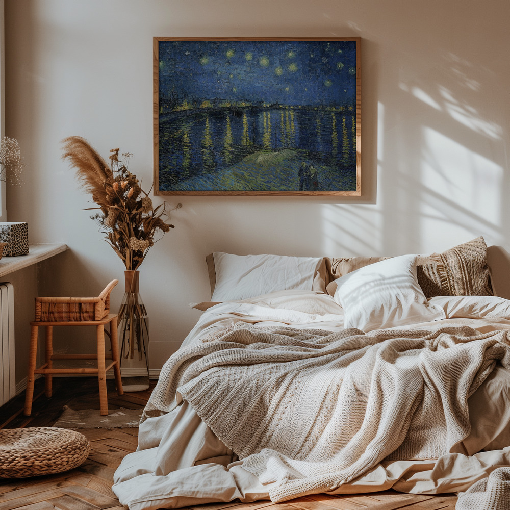Poster - The Starry Night Over The Rhone in bedroom