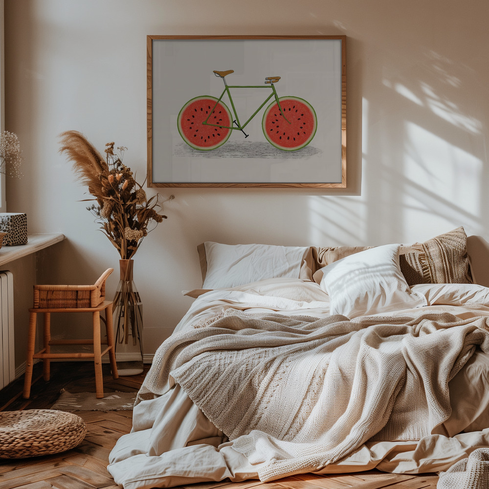 Poster - Juicy im Schlafzimmer
