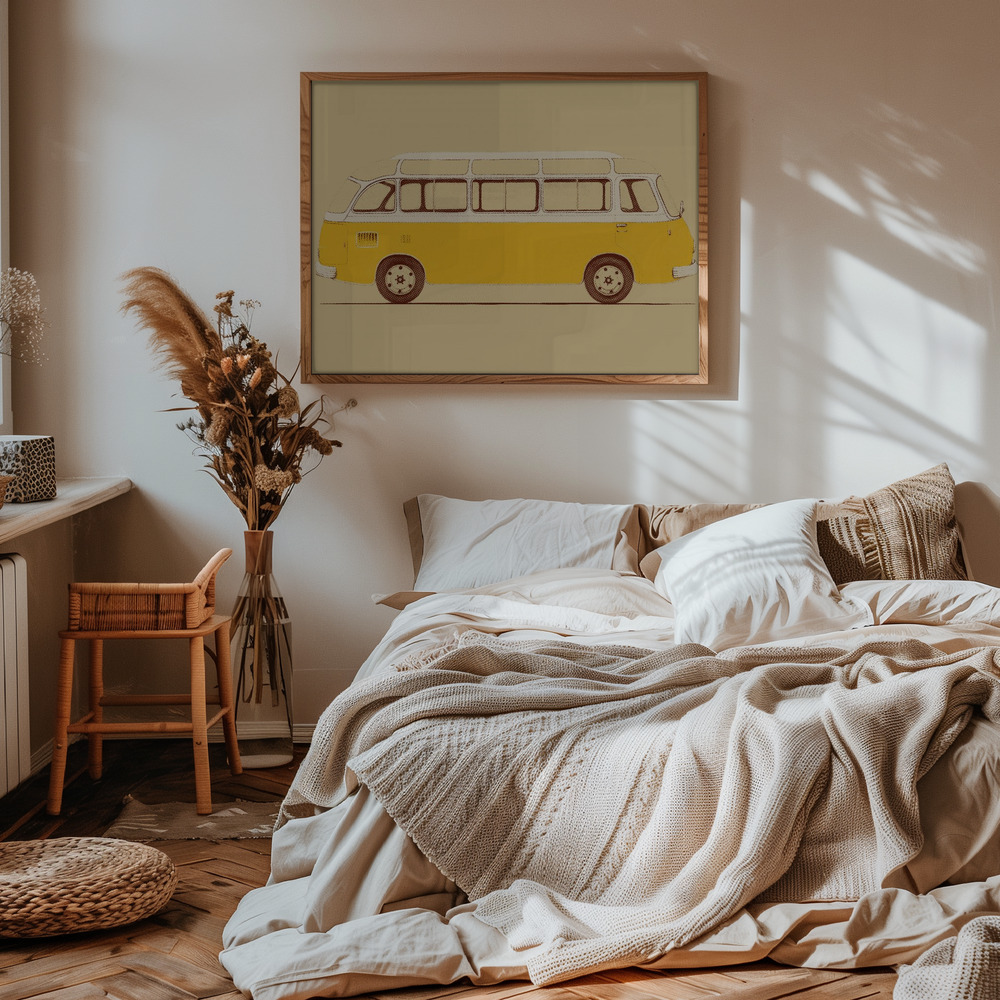 Poster - Yellow Van in bedroom