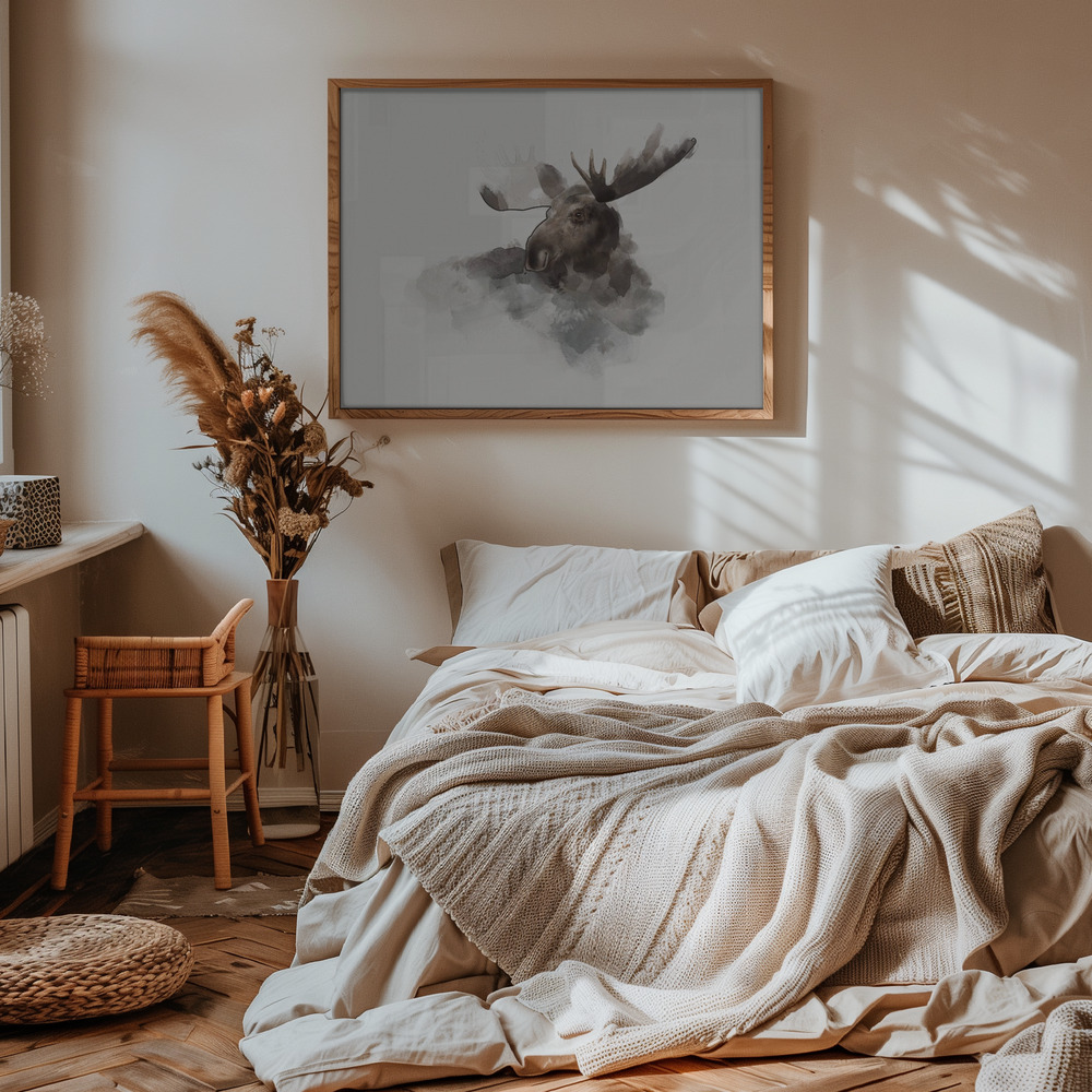 Poster - Elk im Schlafzimmer