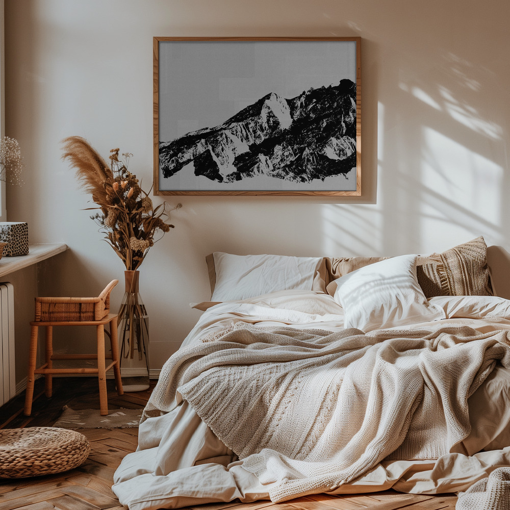 Poster - Mountains I in bedroom