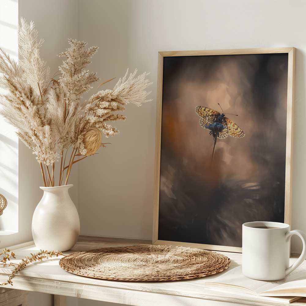 Poster Naturally Framed - Affisch på bordet
