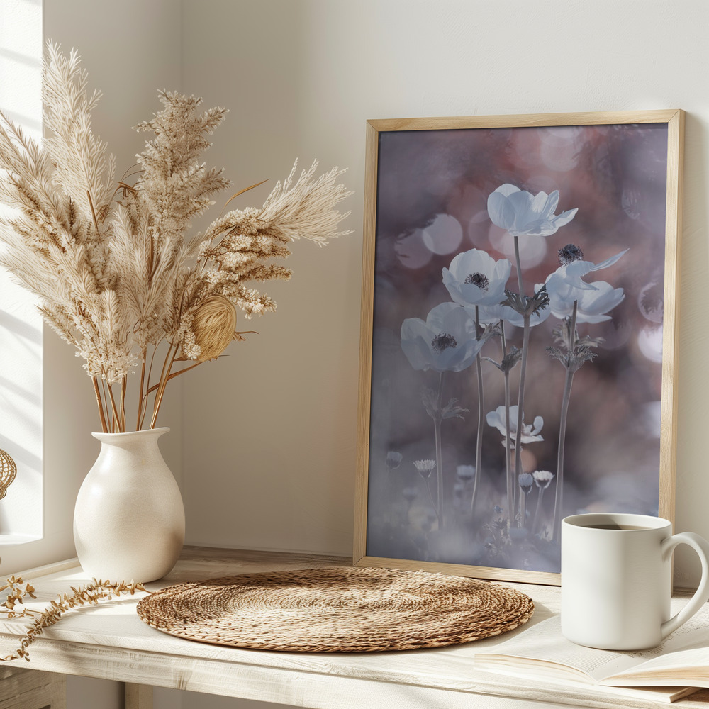 Poster - All the flowers of all the tomorrows are in the seeds of today on table