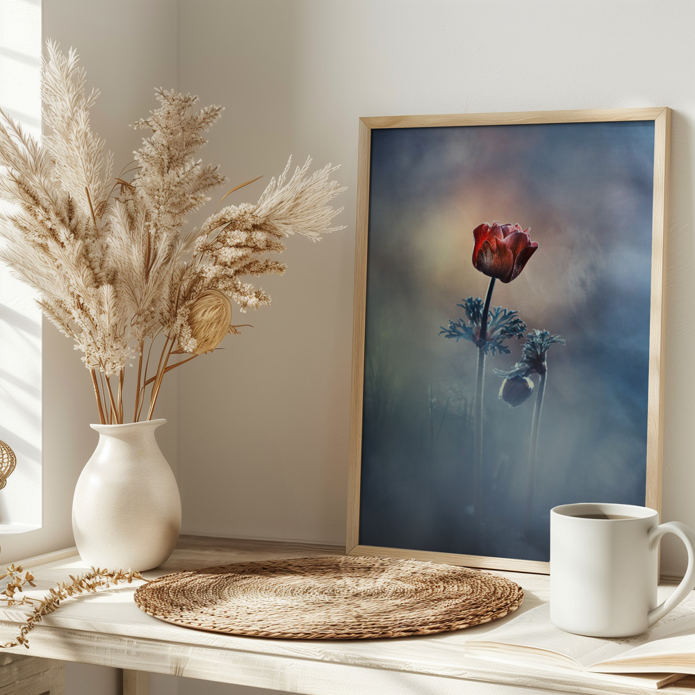 Plakat - Where poetry and memories remain på bordet