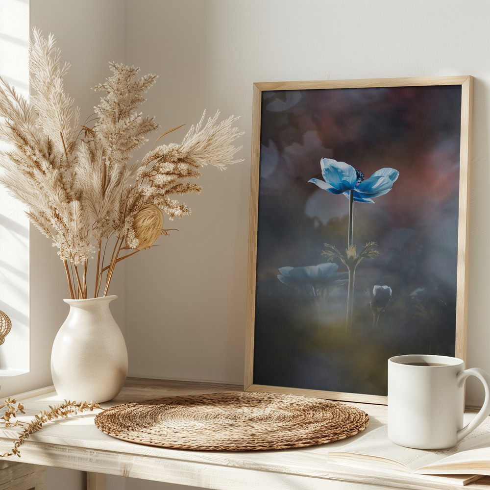 Poster Blossom like a flower - Affisch på bordet