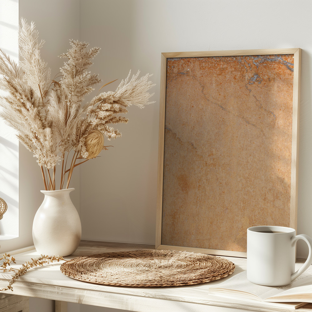 Poster - Orange wall on table