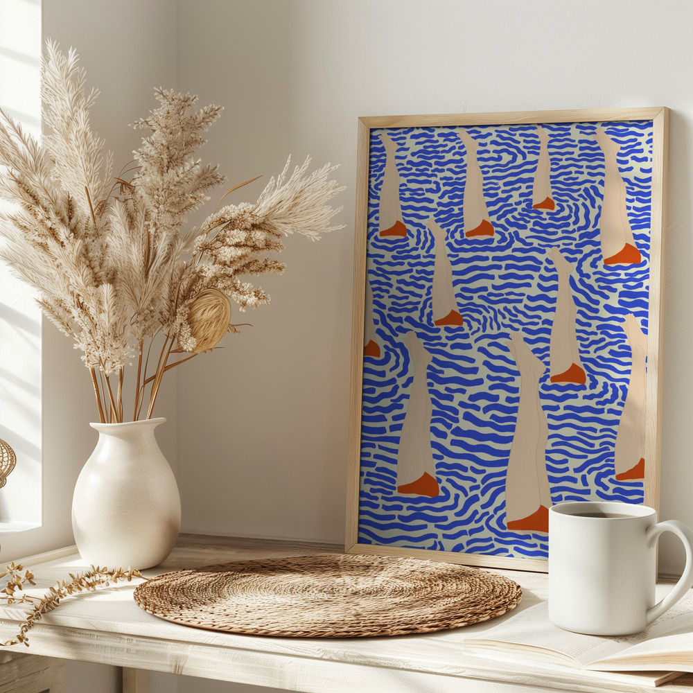 Poster - Bañistas on table