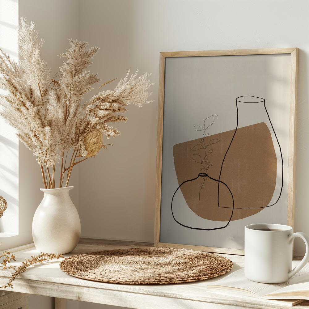 Poster - Vases No12. on table