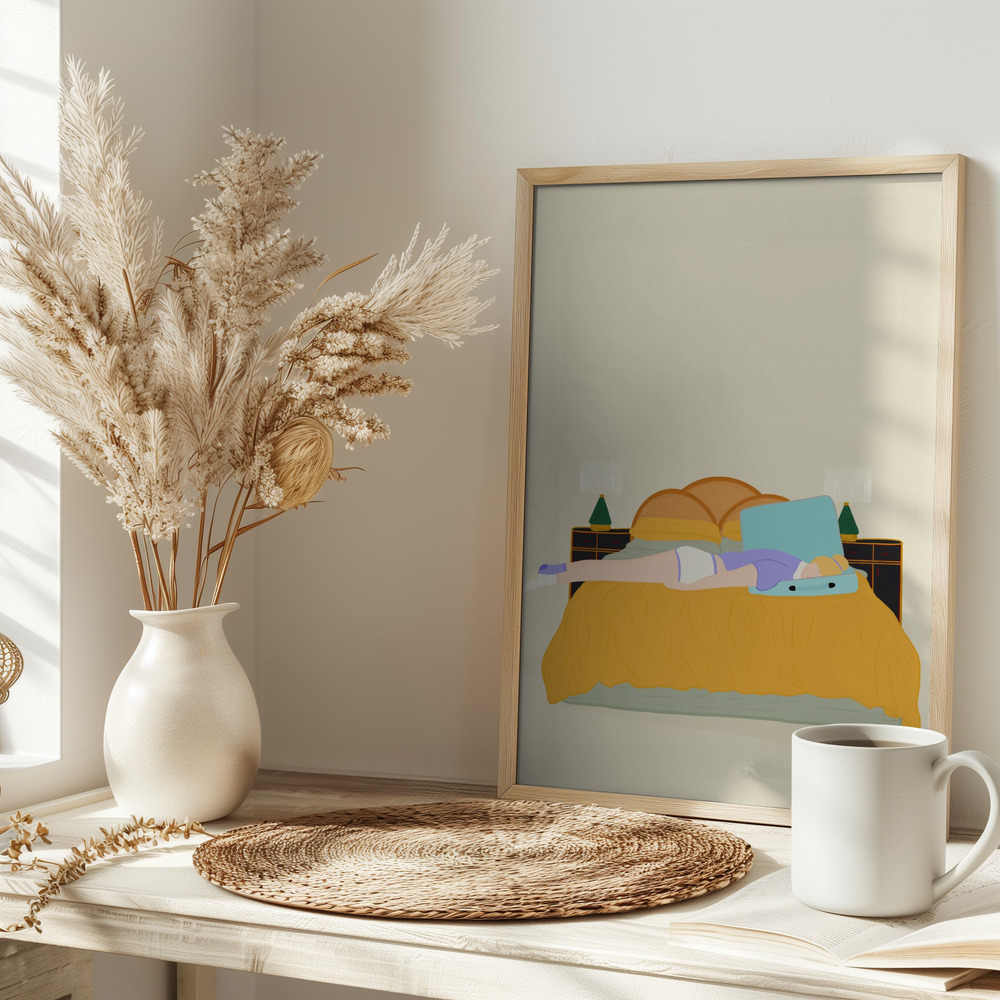 Poster - Digital Nomad op tafel