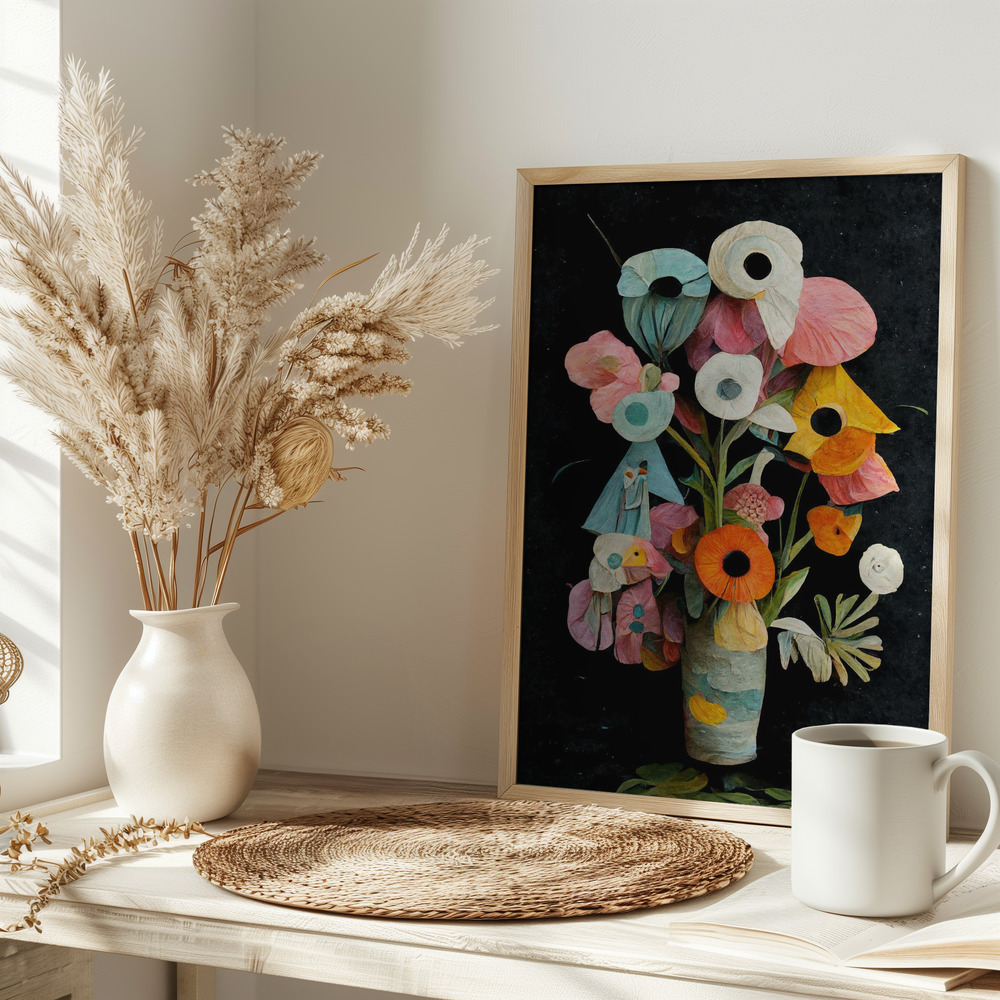 Poster - Les Fleurs on table