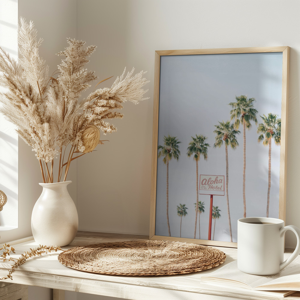 Poster - Aloha Hotel on table
