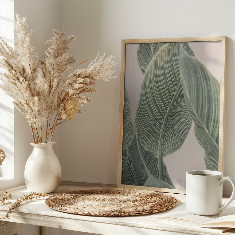 Poster Calla Leaf - Affisch på bordet