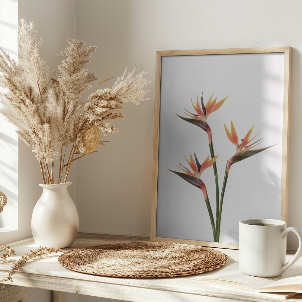 Plakat - Birds of Paradise på bordet