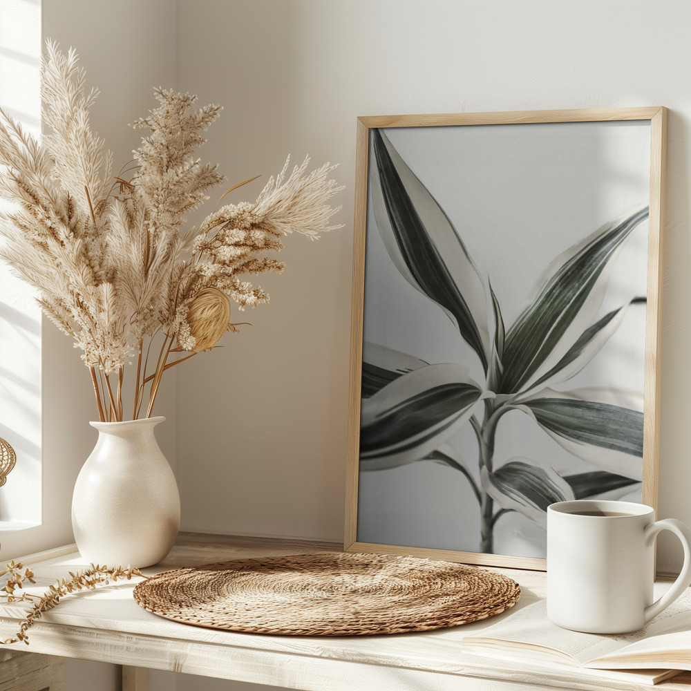 Poster Foliage - Affisch på bordet