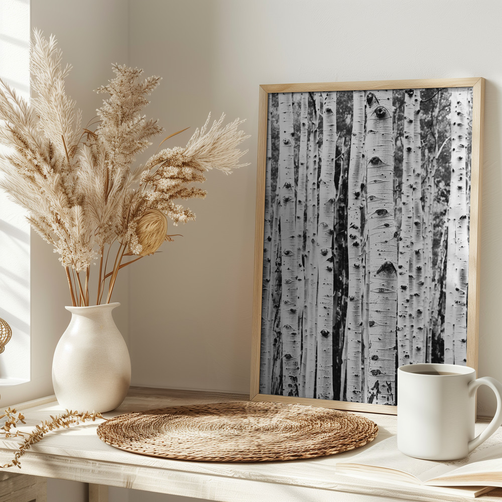 Poster - Birches op tafel
