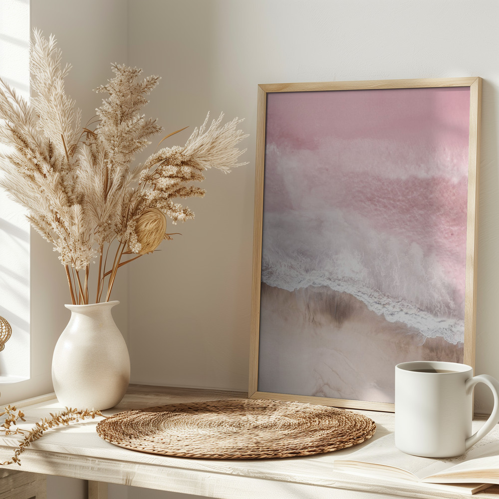 Poster - Pink Sea auf dem Tisch