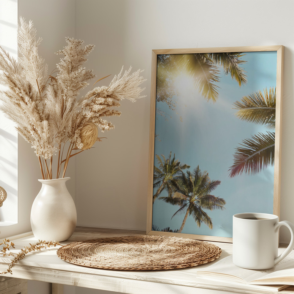 Poster - Sun Rays on table