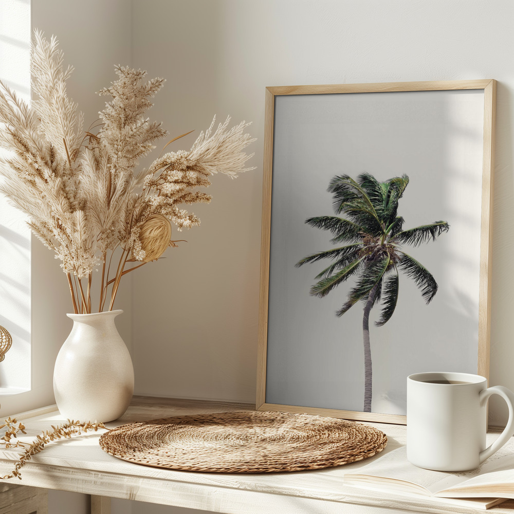 Plakat - Windy Palm Tree på bordet