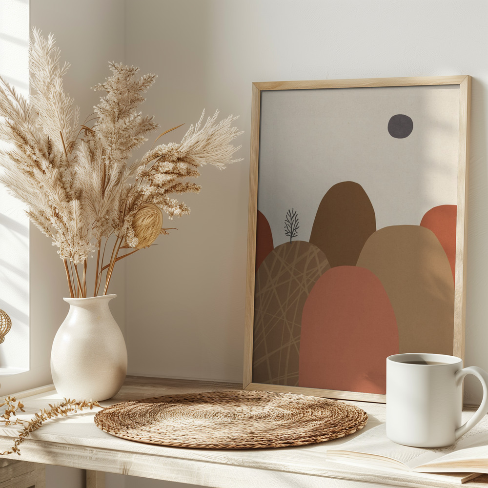 Poster - Mountains #1 op tafel