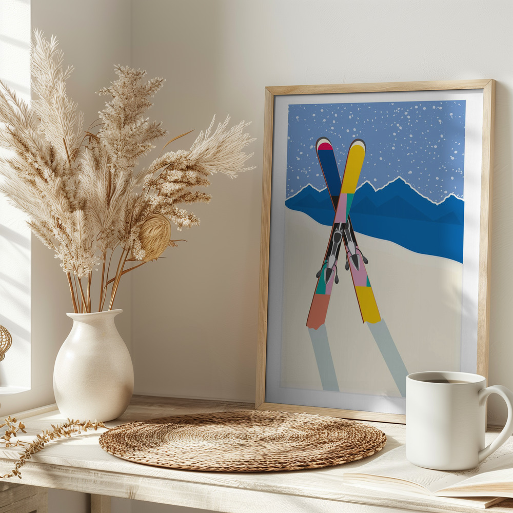 Poster WINTER - Affisch på bordet