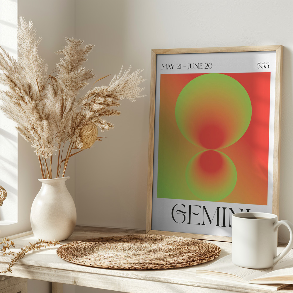 Poster - Gemini auf dem Tisch