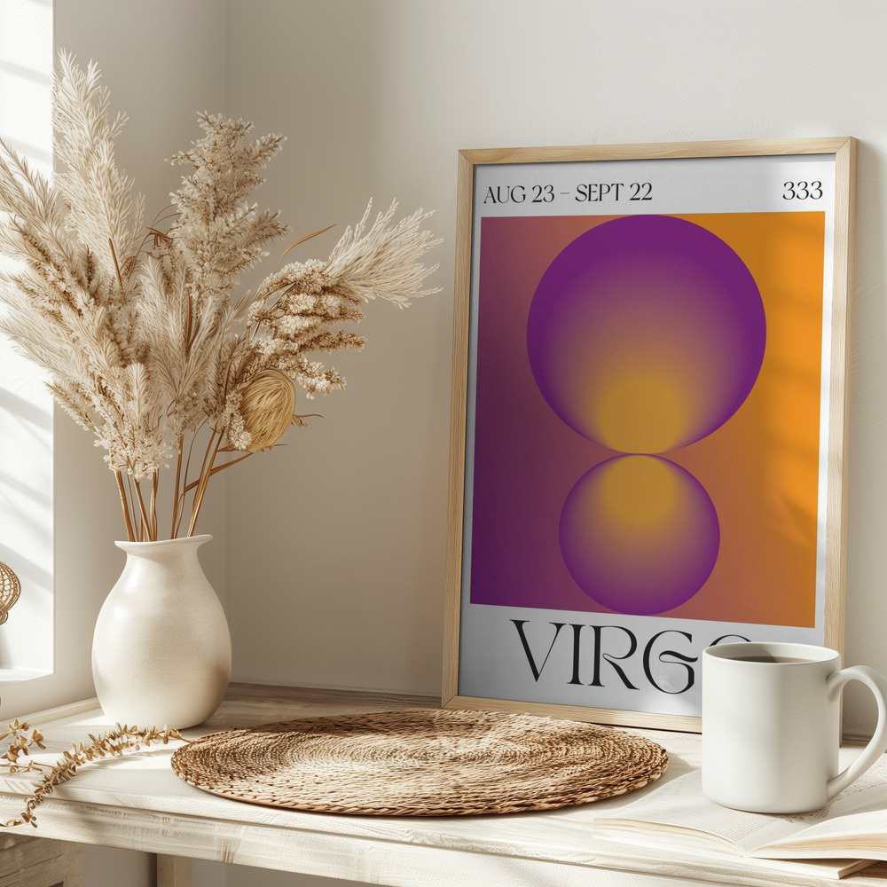 Poster - Virgo auf dem Tisch