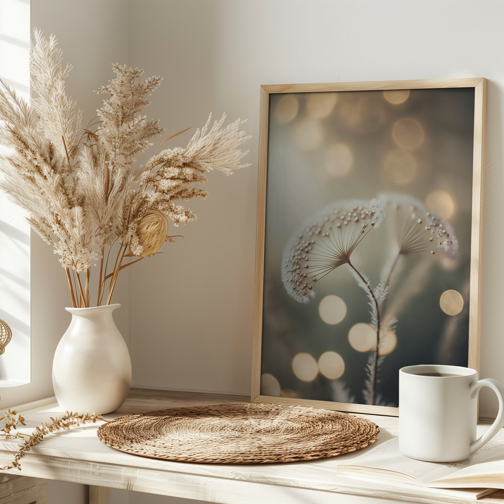 Poster - Golden Pearls auf dem Tisch