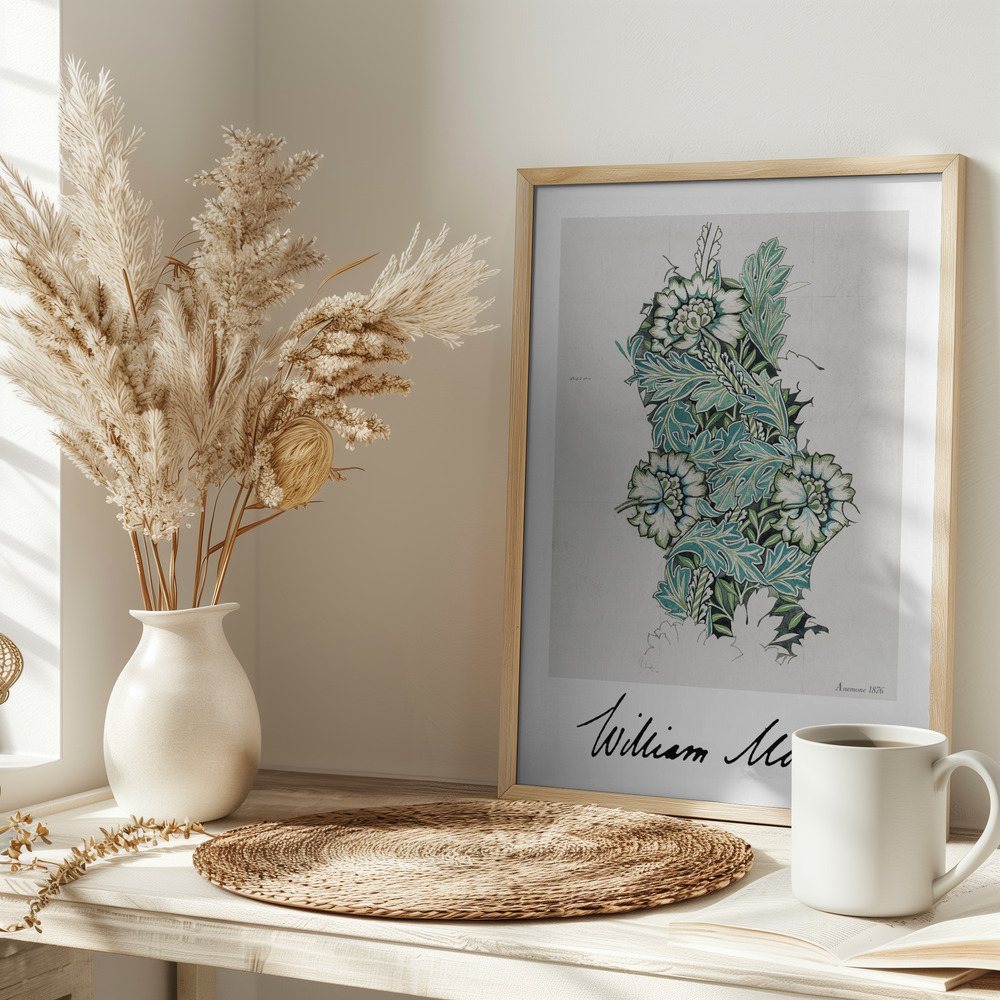 Poster - Anemone op tafel