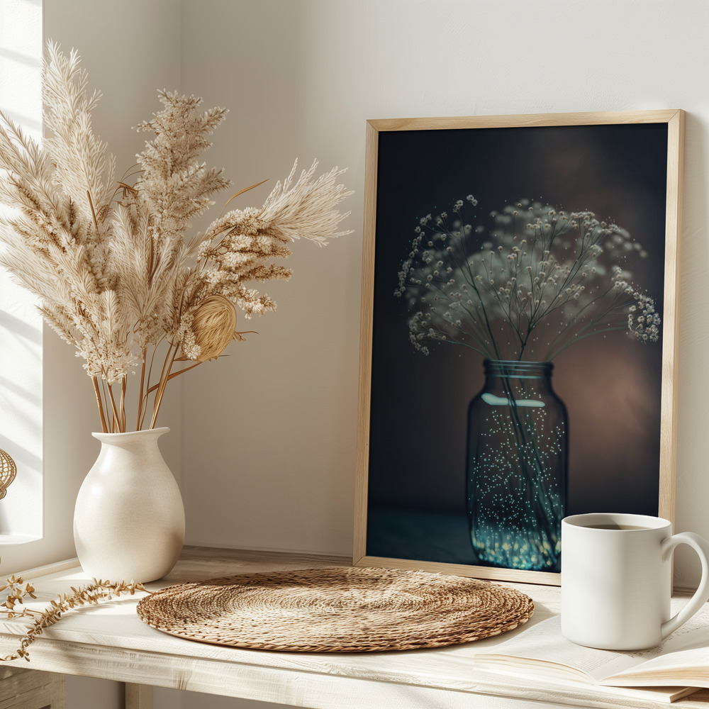 Poster - Sparkling Vase on table