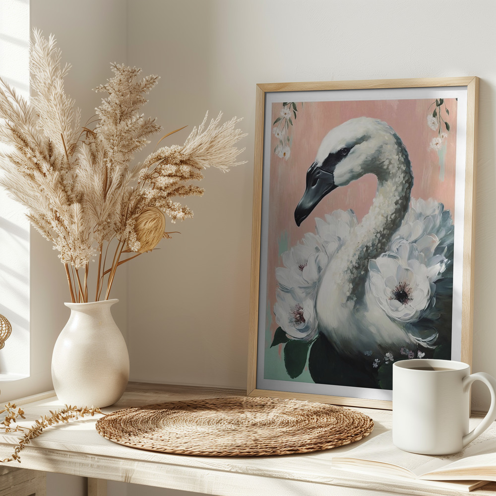 Poster - The Swan auf dem Tisch