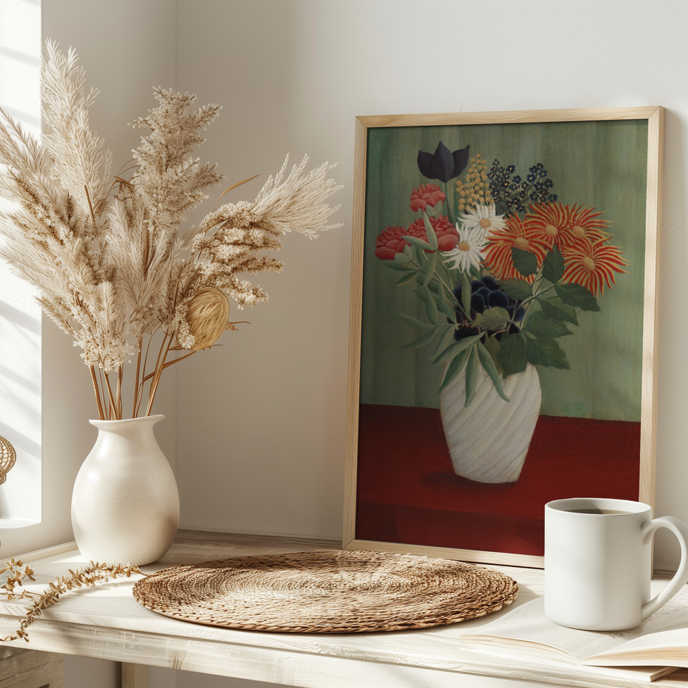 Poster - Bouquet De Fleurs on table