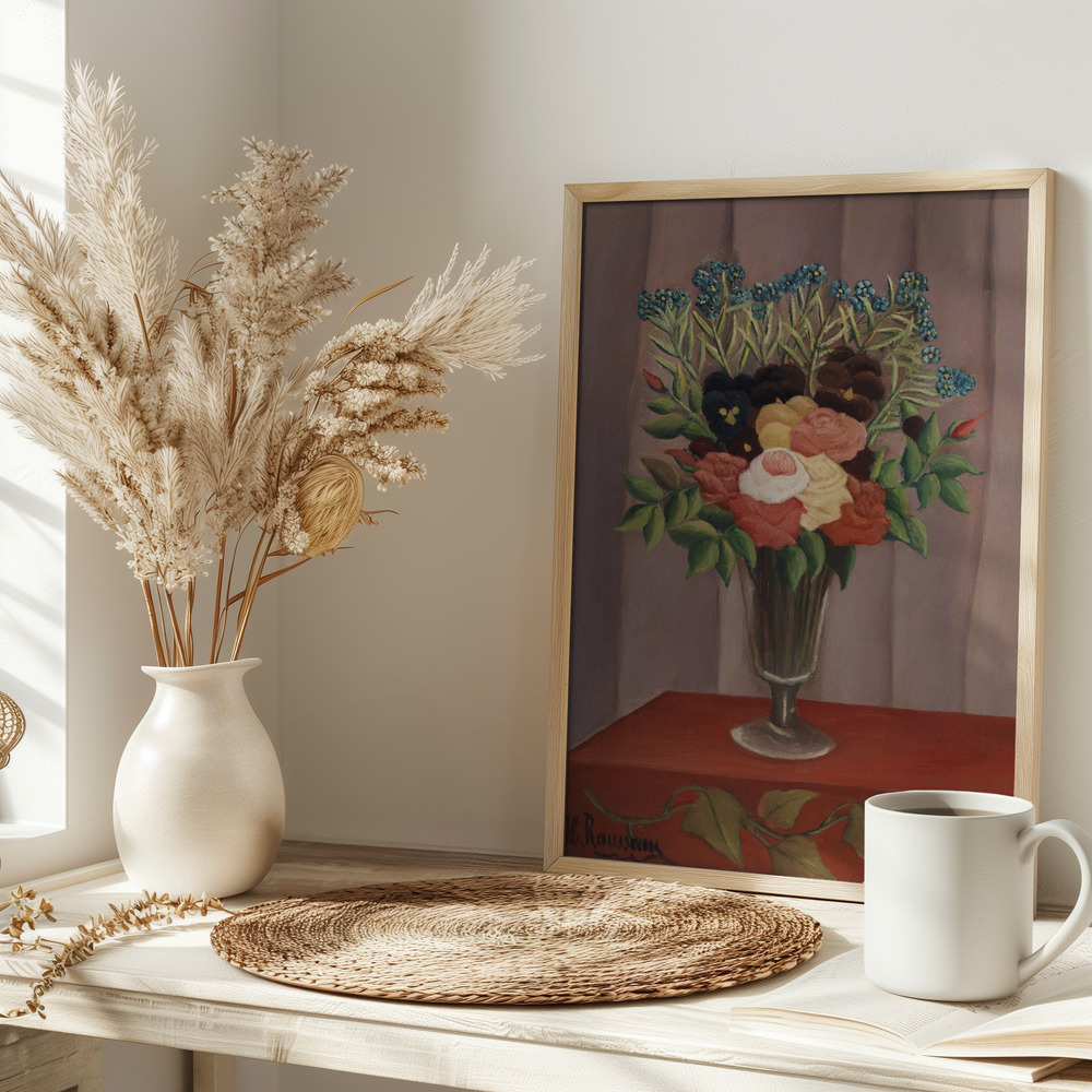 Poster - Bouquet De Fleurs 1910 sul tavolo