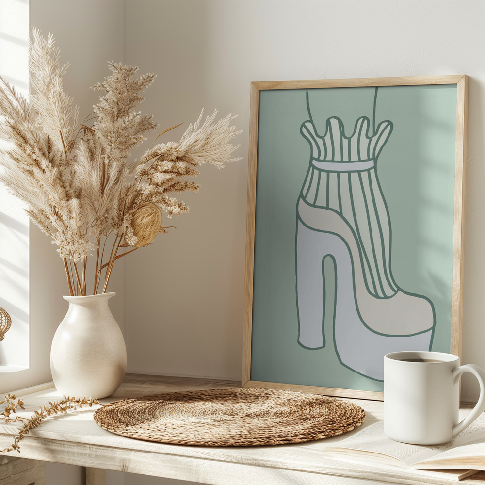 Plakat - Shoe Green på bordet