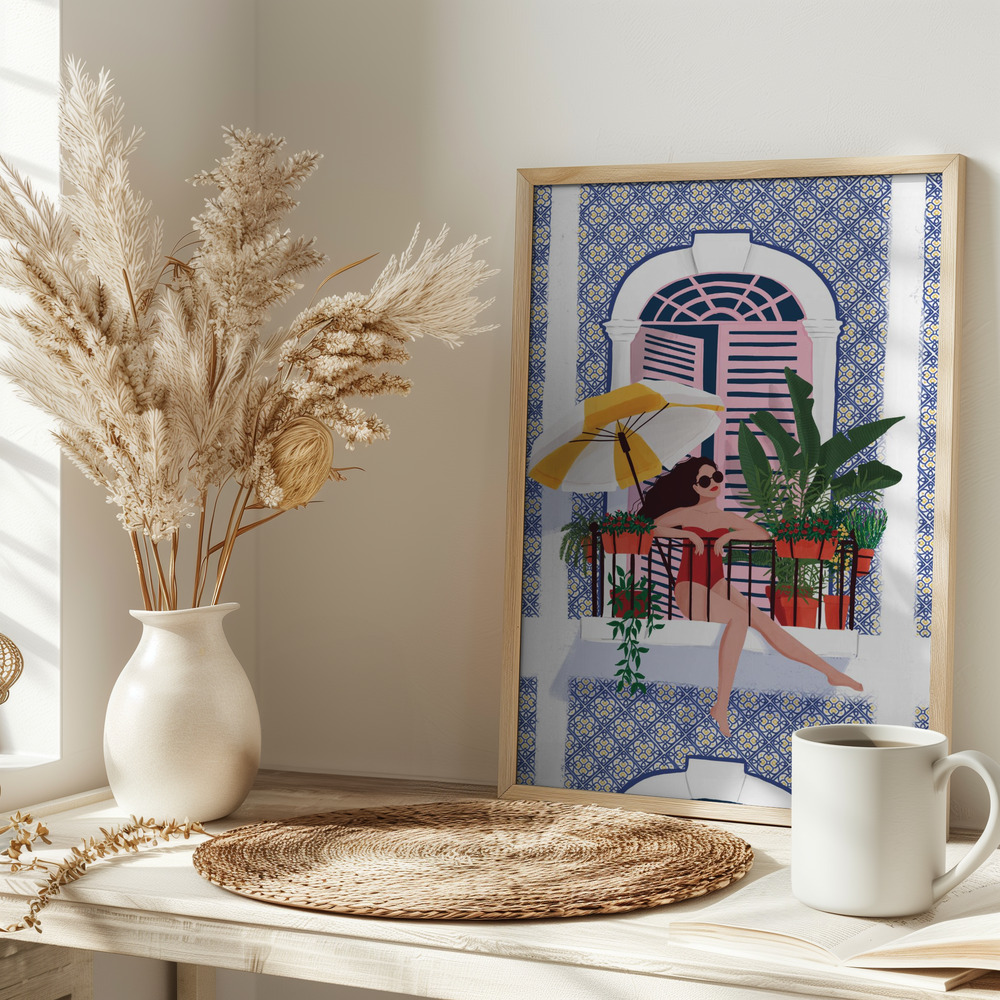 Poster - Catching the Sun on table