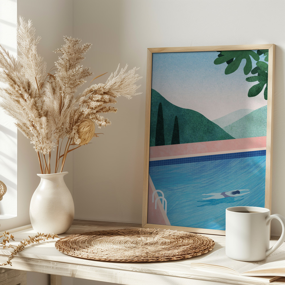 Affiche - Swimming Pool ii sur la table