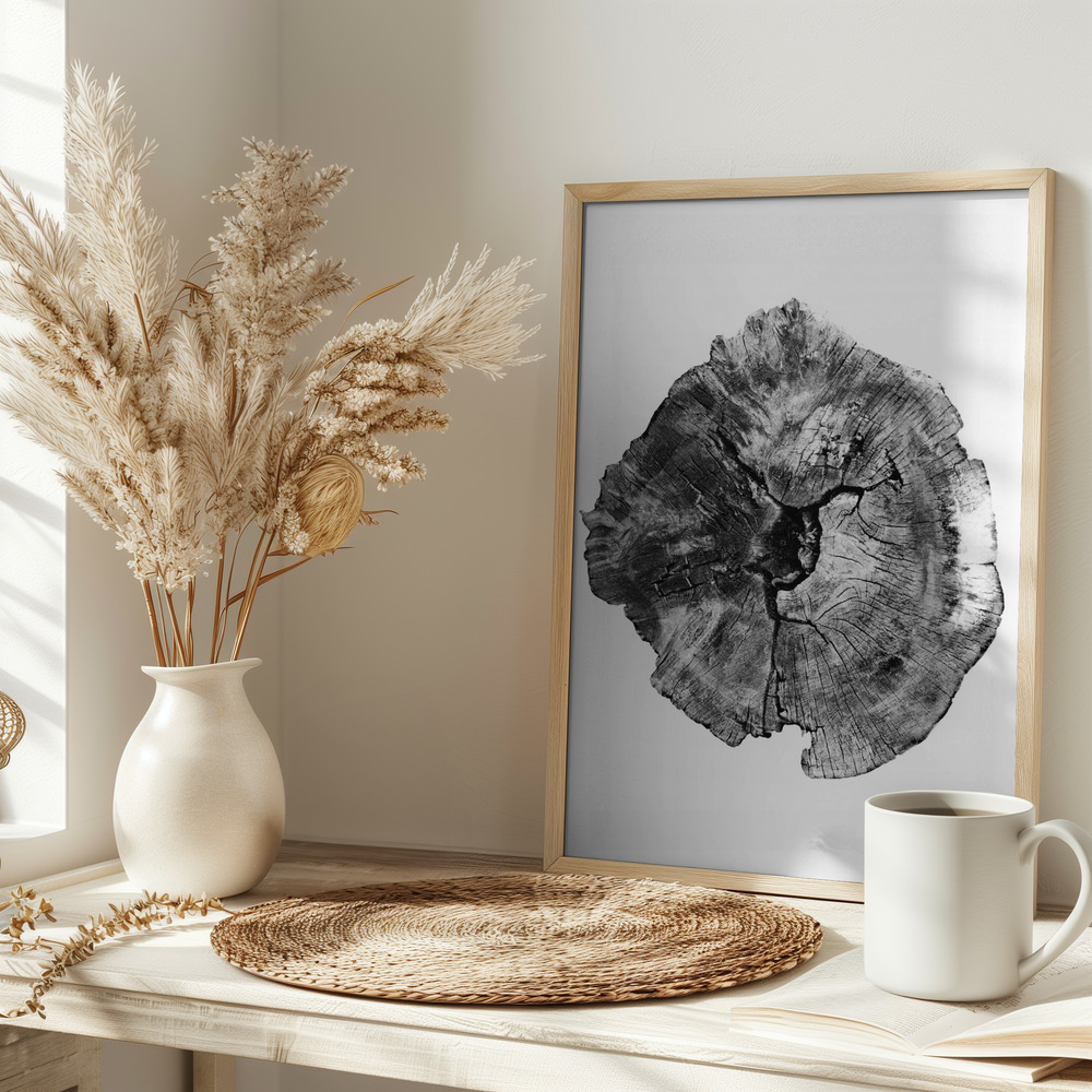 Plakat - Oak Log på bordet