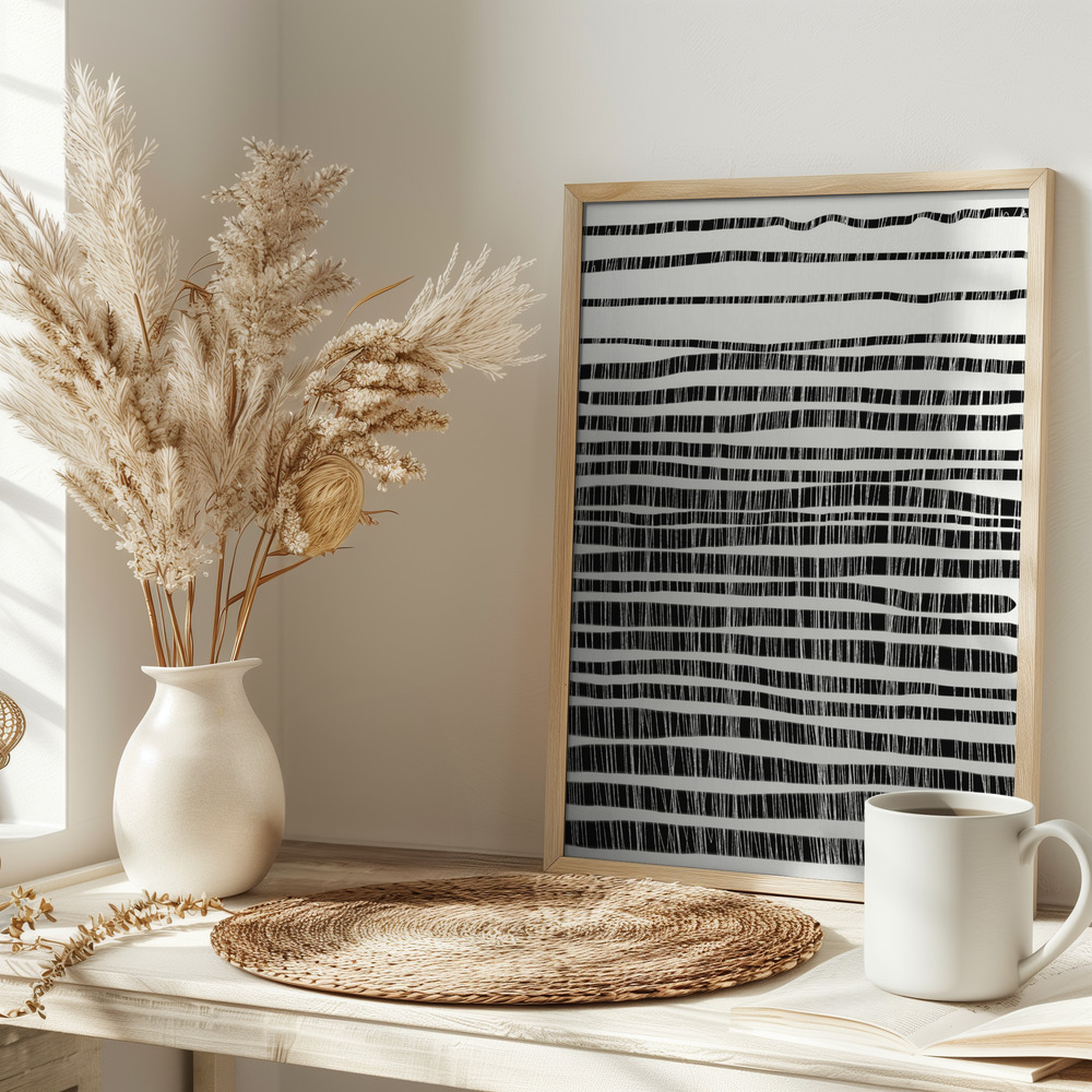 Poster - Lines on table