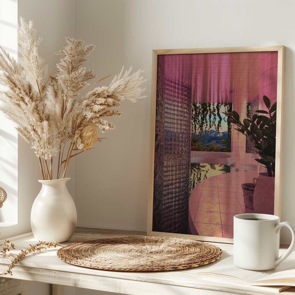 Poster - INDOOR POOL op tafel