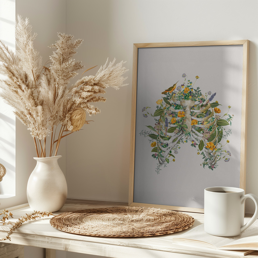 Poster - Floral thorax auf dem Tisch