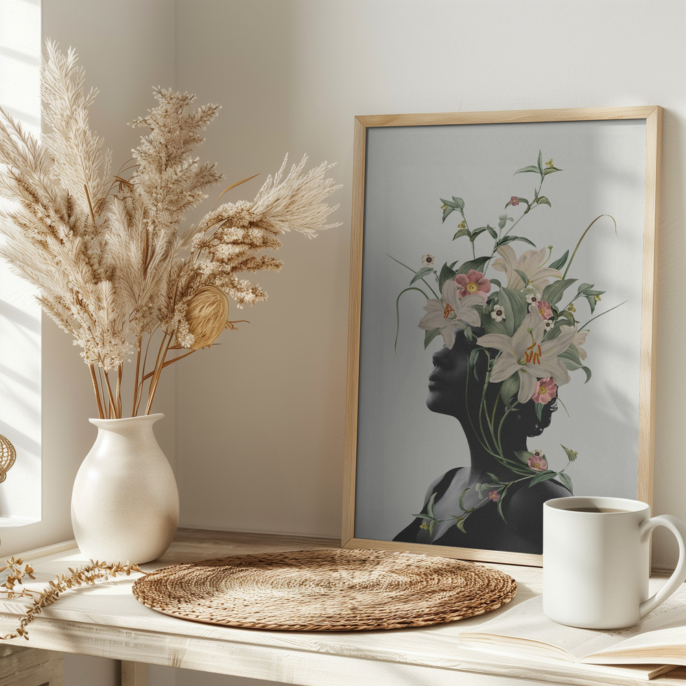 Plakat - Lily flower på bordet