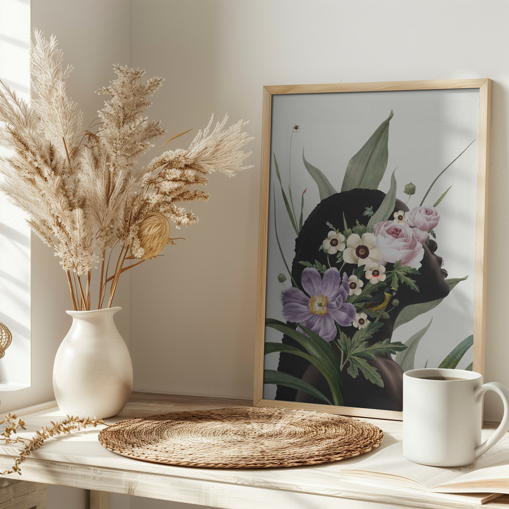 Poster - Purple flower on table